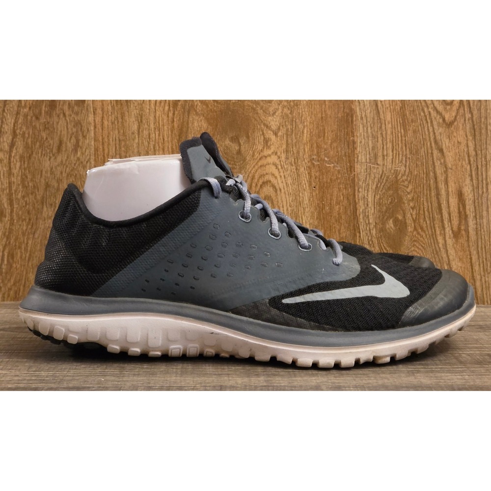 Nike FS Lite Run 2 Running Sneakers Shoes Womens Size 11 Black Gray